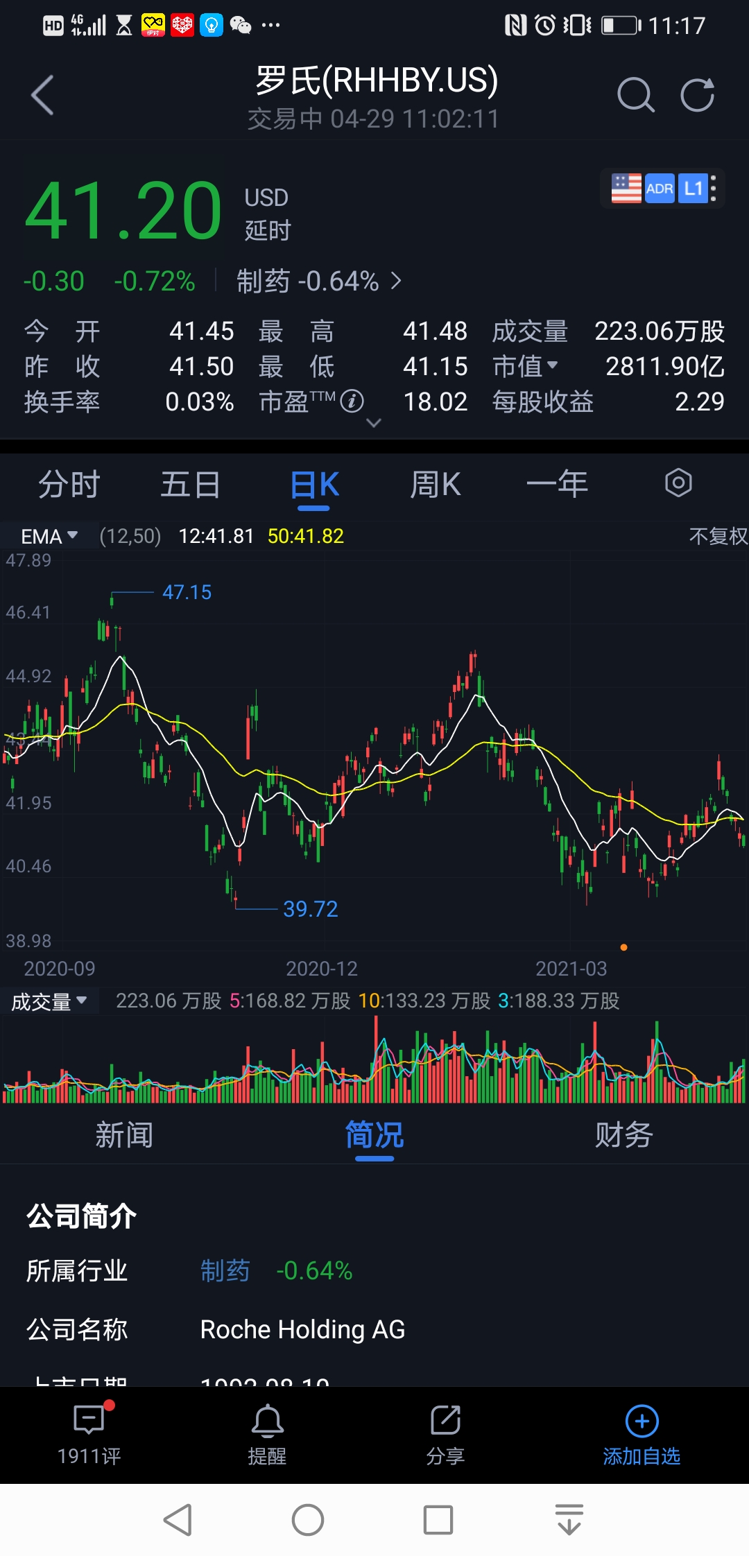 罗氏股票投资焦点及前景展望