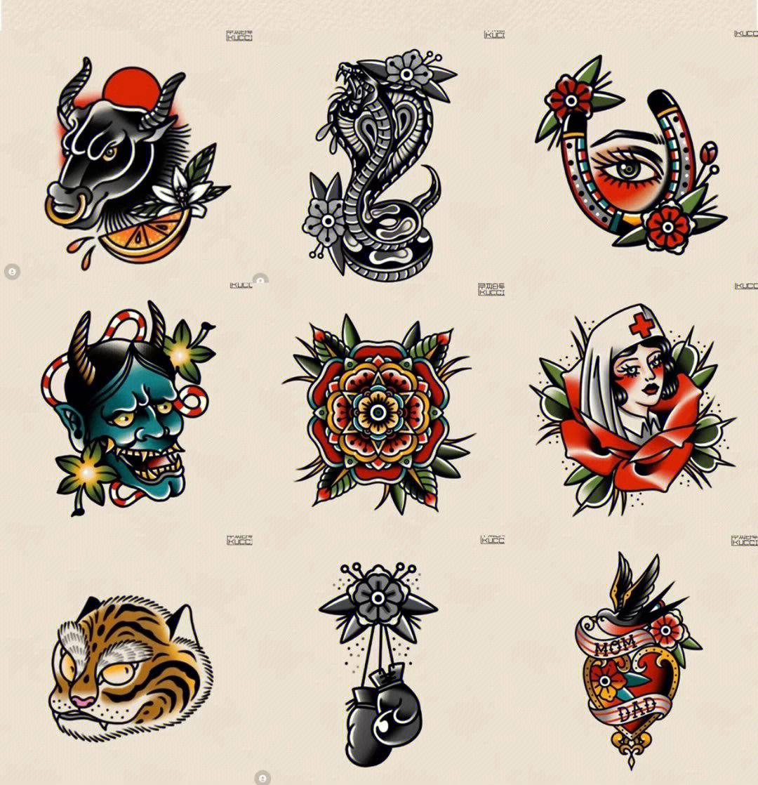 时尚潮流展现，最新纹身图案设计精选